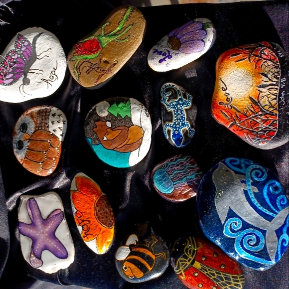 Painted rocks - Picture 1 of 1
